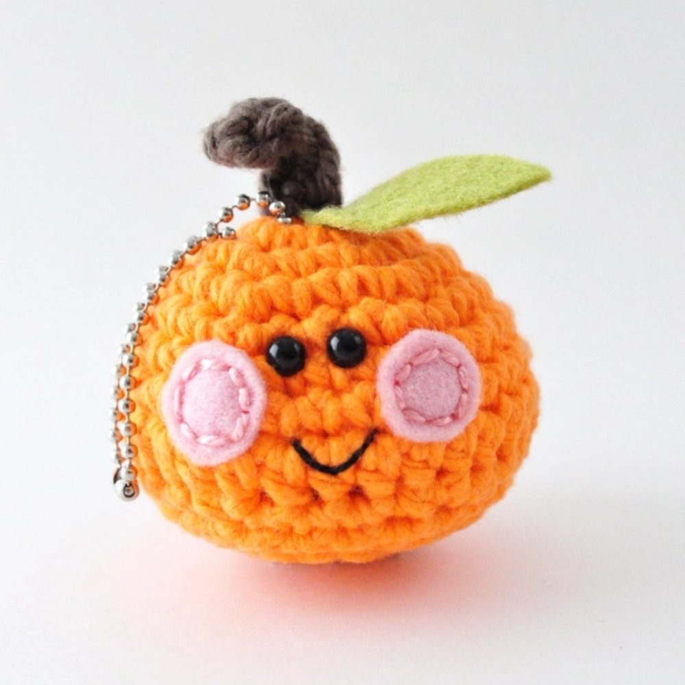 Orange Keychain Crochet Kit - Picture 2 of 8
